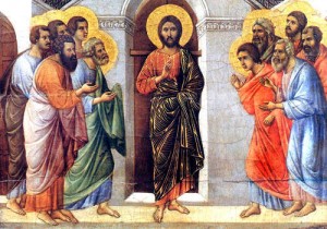 Jésus ressuscité avec les disciples