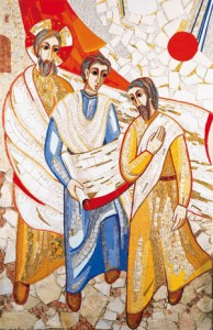 Jésus et les pélerins d'Emmaüs