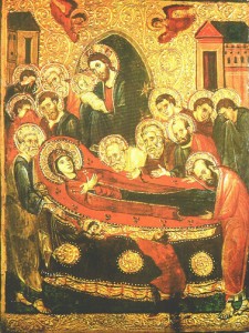 Icône de la dormion de la Verge - monastère  de sainte Catherine du Sinaï